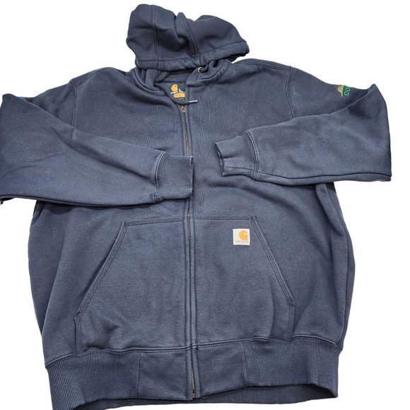 Carhartt Full Zip Jacket Company logos Mens size Large - Picture 1 of 5